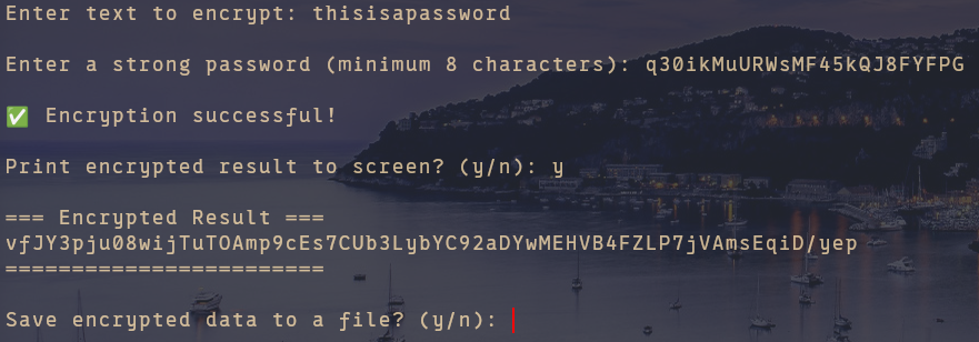 Encrypt text input
